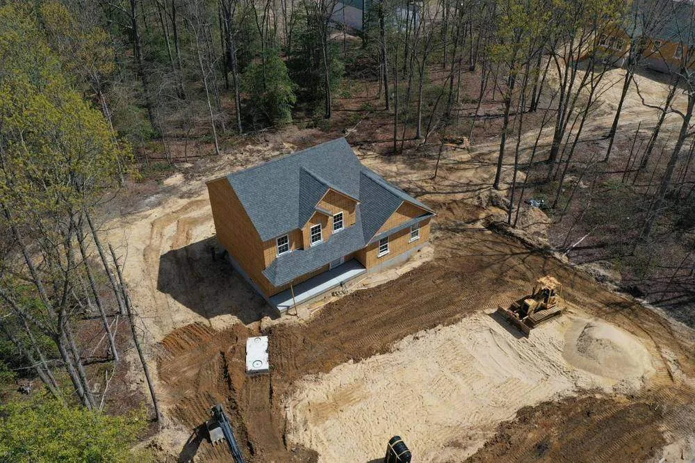New construction homes in South Jersey aerial view